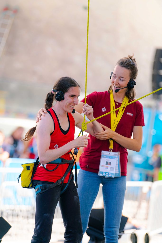 Laila Grillo, alla fine di un’arrampicata sportiva (Lena Drapella)