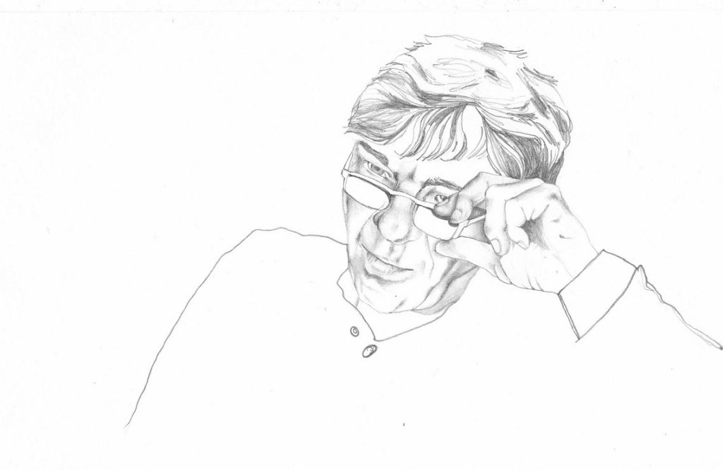 Ritratto di Ugo Leonzio realizzato da Ledwina Costantini (Ledwina Costantini)