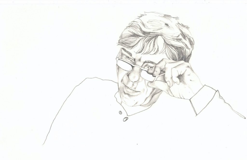 Ritratto di Ugo Leonzio realizzato da Ledwina Costantini (Ledwina Costantini)