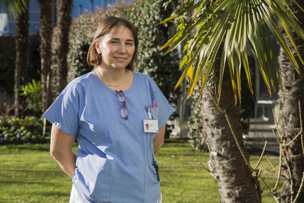La dottoressa Claudia Gamondi, dal marzo scorso, è attiva all’Ospedale Covid La Carità di Locarno (Stefano Spinelli)