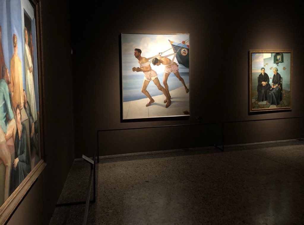 L’alzana, 1926, olio su tela di Cagnaccio di San Pietro (Collezione Fondazione di Venezia) (Ma.Ma.)