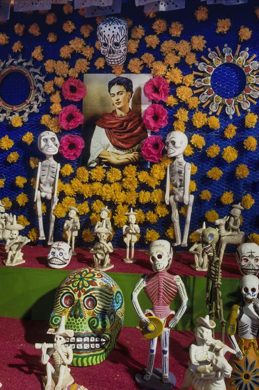 Coyoacín: la Casa Blu fu la casa dal 1929 al 1945 della pittrice messicana Frida Kalho, moglie di Diego Rivera