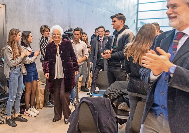 Liliana Segre in occasione della sua visita a Lugano, dicembre 2018 (CdT - Reguzzi)
