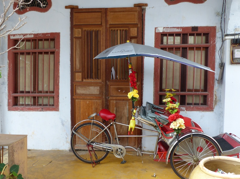 Penang, casa con risciò a Chinatown 