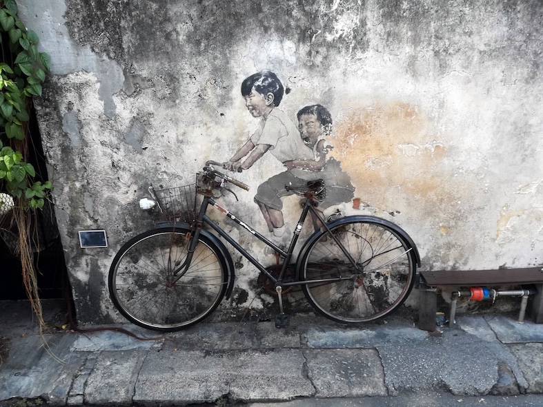 Penang, un murale di Ernest Zacharevic 