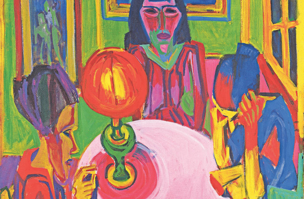 Albert Müller, Interno, (particolare), 1924, olio su tela. (SIK-ISEA, Zurigo)