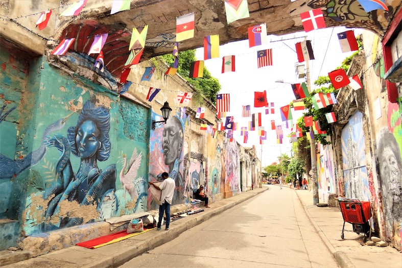 Nel quartiere degli artisti Getsemani, a Cartagena