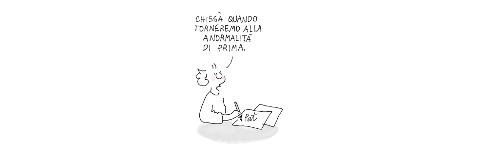 Una tipica vignetta di Pat Carra (Pat Carra)