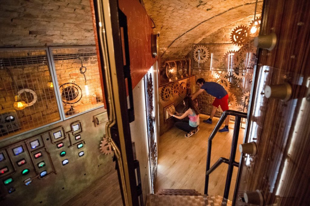 L’<i>escape room</i> allestita sul tema «Time Machine» di Budapest (Keystone)
