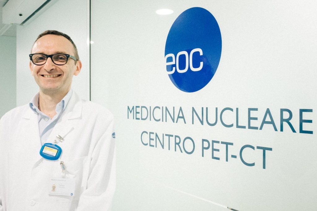 L’endocrinologo capoclinica di Medicina Nucleare dell’Eoc dottor Pierpaolo Trimboli (Vincenzo Cammarata)