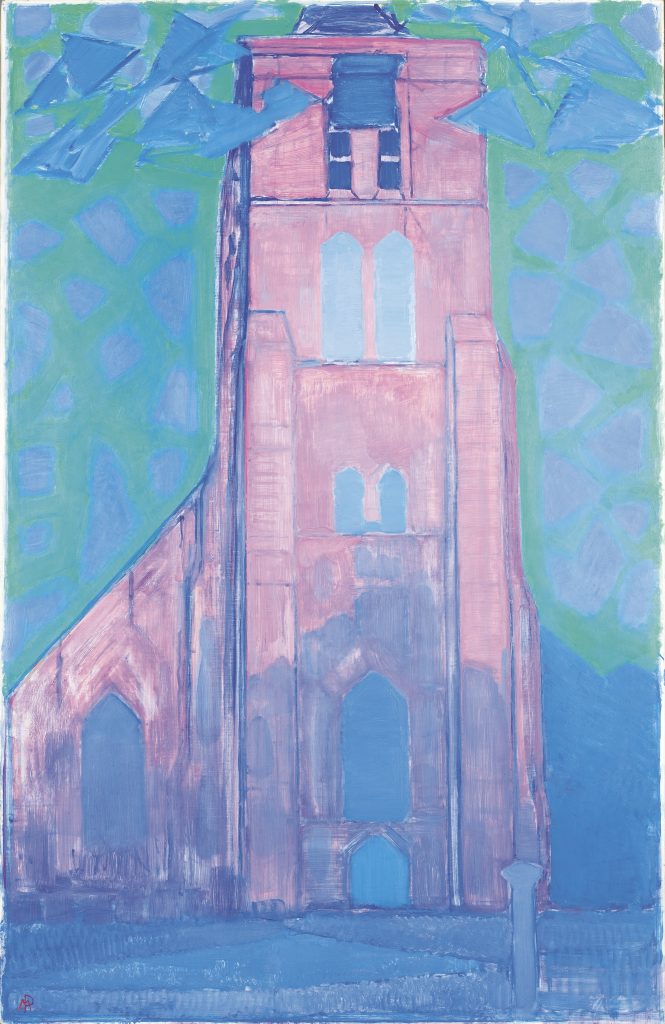 Church Tower at Domburg (© 2022 Mondrian/Holtzman Trust)