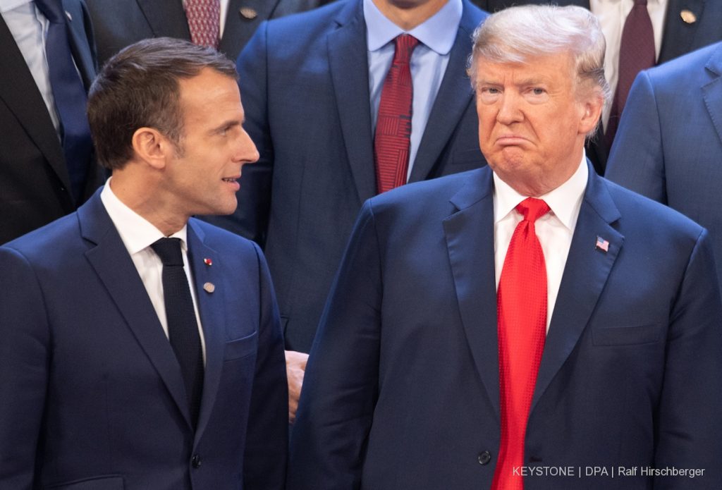 Trump con Emmanuel Macron, fino ad aprile suo alleato europeo preferito (keystone)