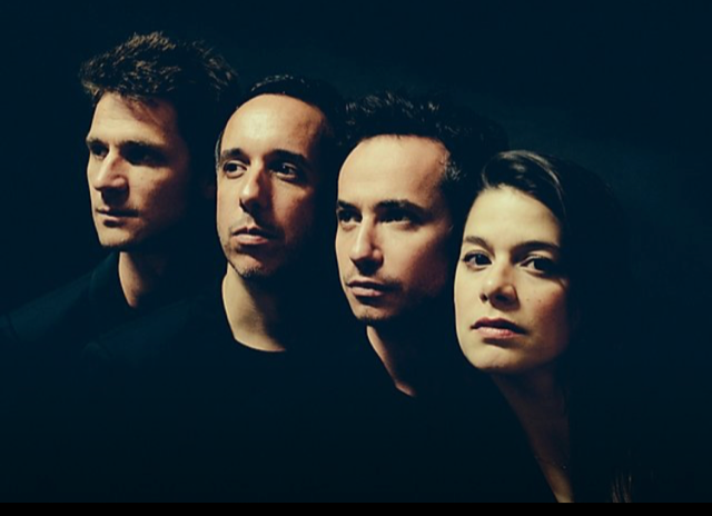 I membri del Quartetto, da sin. Raphaël Merlin, Pierre Colombet, Gabriel Le Magadure e Marie Chilemme (quatuorebene.com)