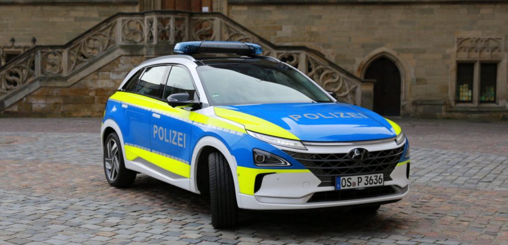 ix35 Fuel Cell Hyundai della polizia stradale italiana
