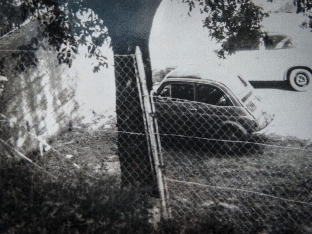 Cristina scomparsa il 1 settembre del 1992 a 21 anni. La sua auto davanti al convento