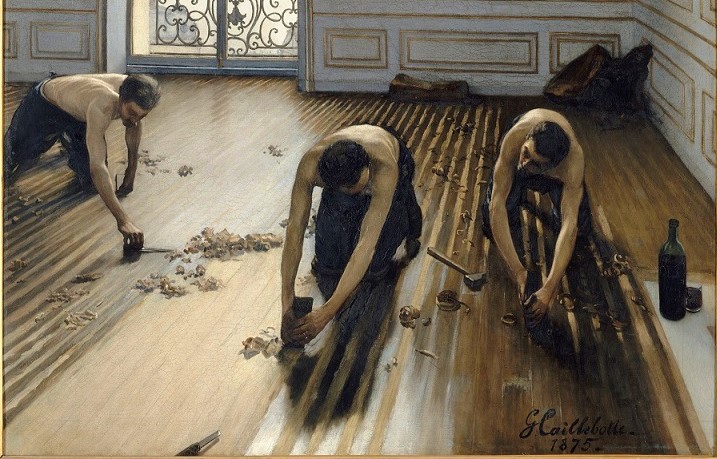 Gustave Caillebotte, Les raboteurs de parquet, 1875 (Photo © RMN-Grand Palais (musée d'Orsay) / Hervé Lewandowski)