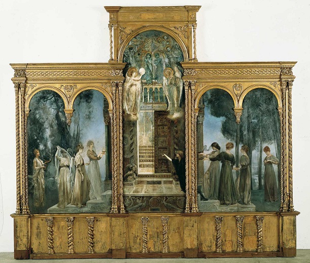 Giulio Aristide Sartorio, Le Vergini savie e le Vergini stolte, 1890-1891 (Roma, Galleria d'Arte Moderna)