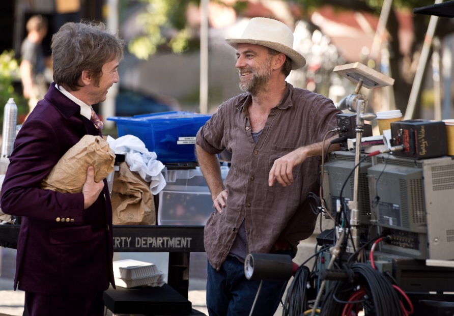Il regista americano sul set di «Vizio di forma», 2014 (Keystone)