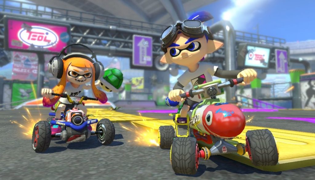 42 personaggi e ambientazioni «cartoonesche» animano la nuova divertente versione di Mario Kart (2017 Nintendo)