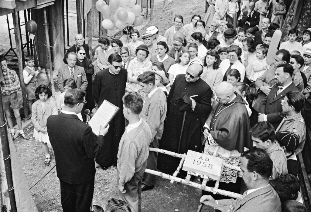L'inaugurazione nel 1958