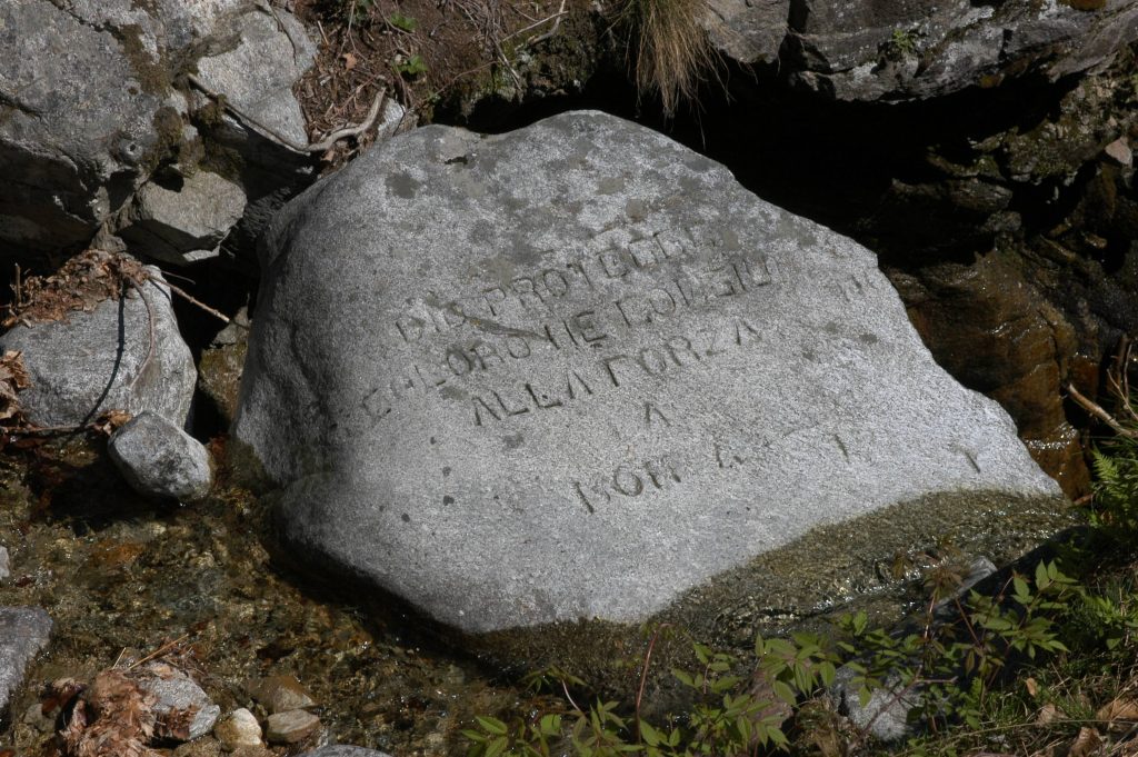 Incisione dell'Alpe Boscone