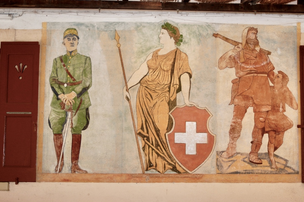 Affresco patriottico del nonno Nicola Manghera