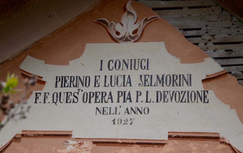 Dettaglio della cappella a Vosa