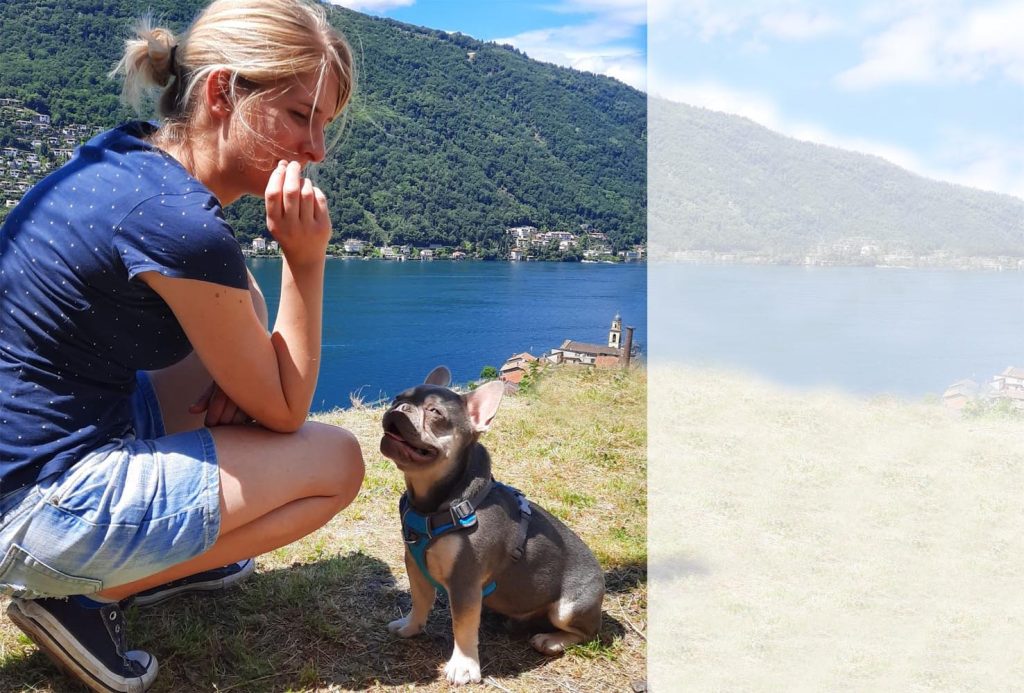Dino, con la proprietaria Eleonora