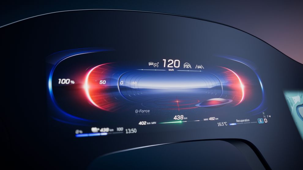 Il tachimetro «aeronautico» nel nuovo sistema Hyperscreen della casa tedesca