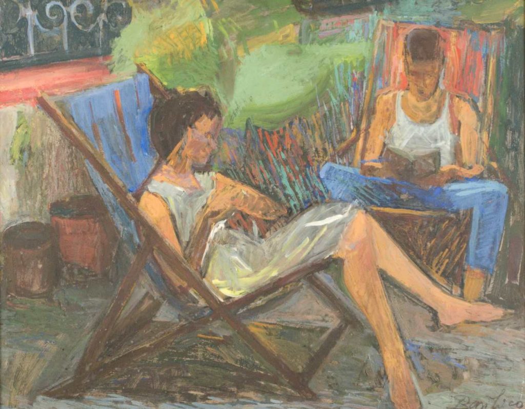 Carlo Basilico, Sulle chaises longues, 1958