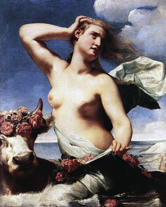 Guido Cagnacci (1601-1663), Il ratto d’Europa, 1650 circa. (Collezione Molinari Pradelli)
