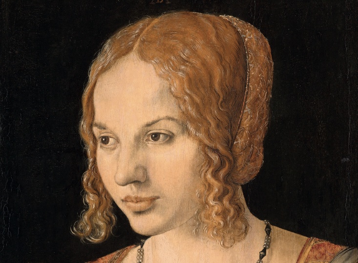 Albrecht Dürer, Ritratto a mezzo busto di una giovane veneziana (1505) (© KHM-Museums-verband)