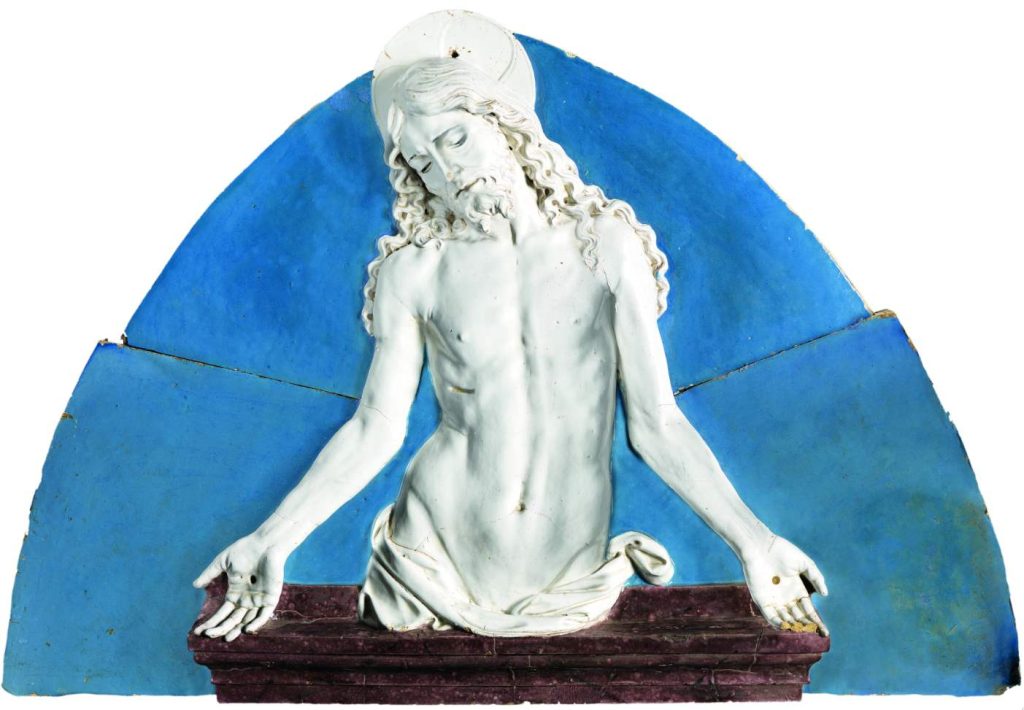 Andrea della Robbia - Firenze, 1435-1525, "Cristo in pietà", 1495 ca. (Firenze, collez. Fondazione Cassa di Risparmio)