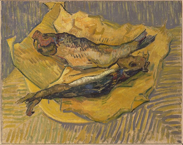 Vincent Van Gogh (1853-1890), Deux harengs, 1889 (Collection particulière. Photo © musée d'Orsay / Patrice Schmidt)