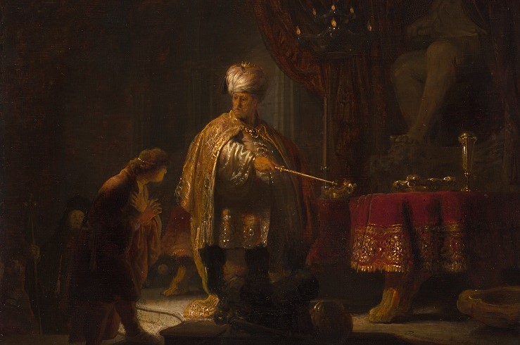 Rembrandt, Daniele e Ciro davanti all'idolo di Bel, 1633 (The J. Paul Getty Museum, Los Angeles)