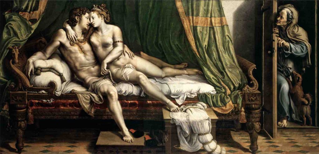Giulio Romano, Due amanti, c. 1524 (San Pietroburgo, The State Hermitage Museum)