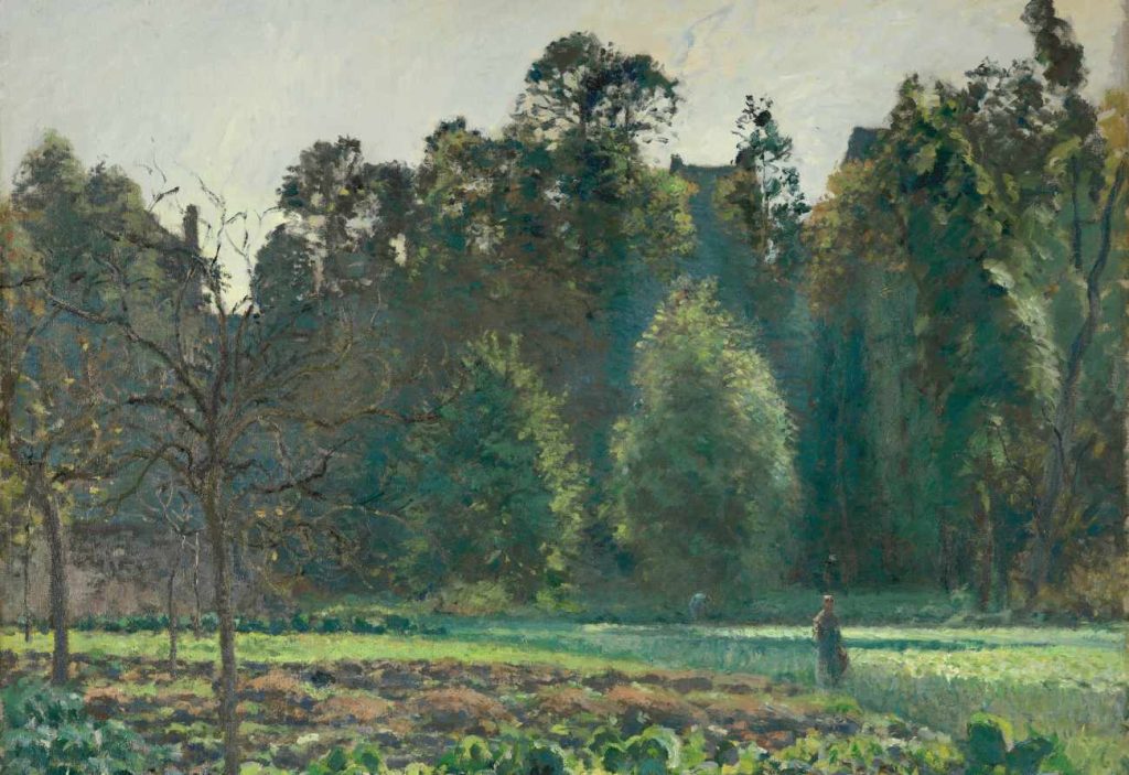 Camille Pissarro, Le Champ de choux, 1873 (Mus. Thyssen-Bornemisza, Madrid, Carmen T.-B. ©Arch. fotografico T.- B.)