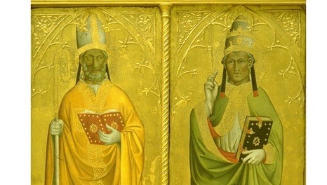 Cennino Cennini, Santo Vescovo e Santo Papa (Gemäldegalerie, Staatliche Museen zu Berlin)