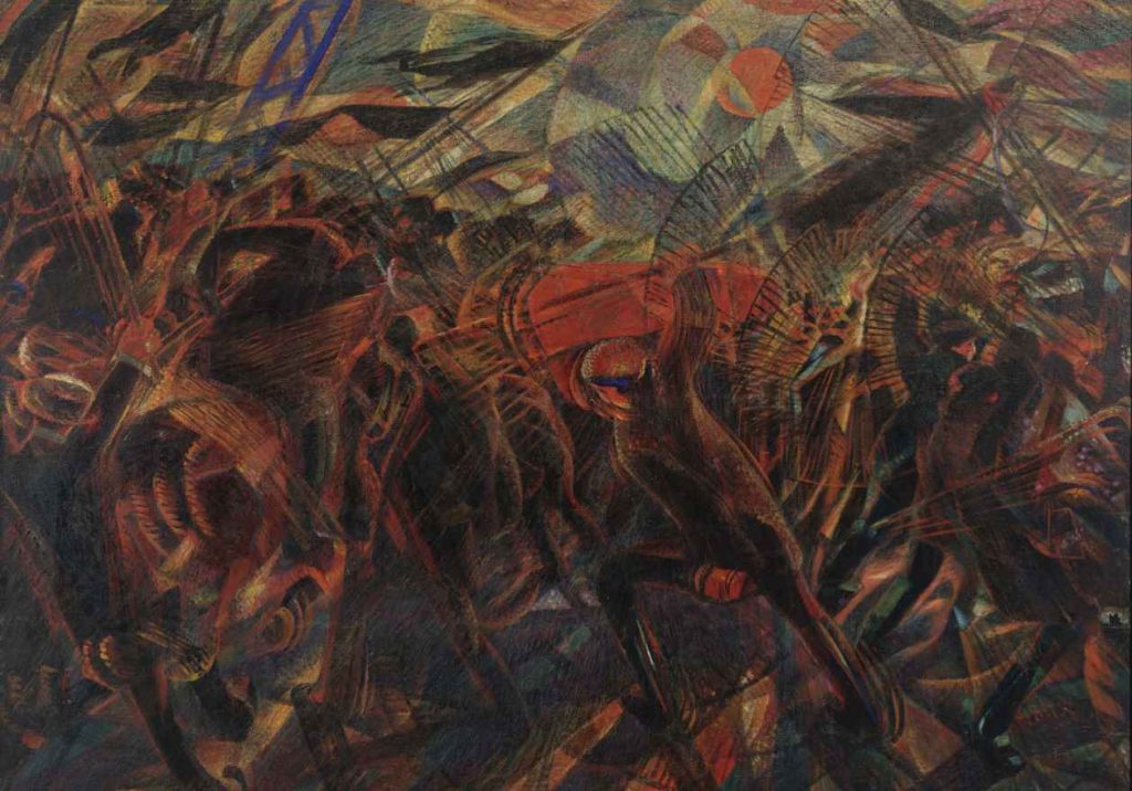 Carlo Carrà (1881-1966), I funerali dell’anarchico Galli, 1910-1911, NY (The Mus. of Mod. Art, legs Lillie P. Bliss Bequest [échange], 1948 Photo © P. Knight)