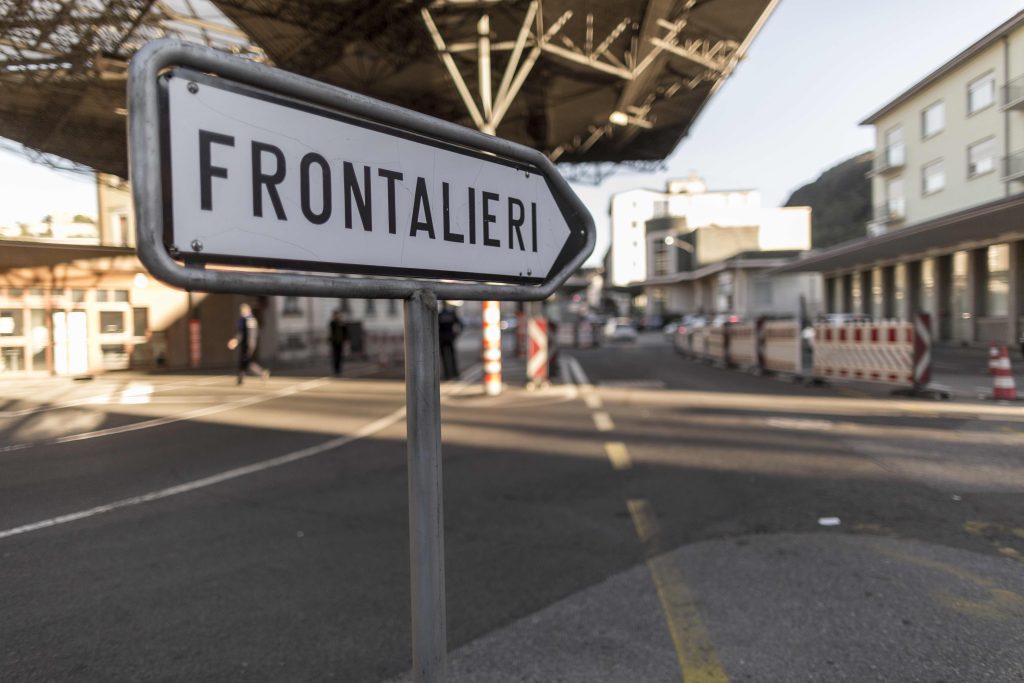 Frontiera di Chiasso (Keystone)