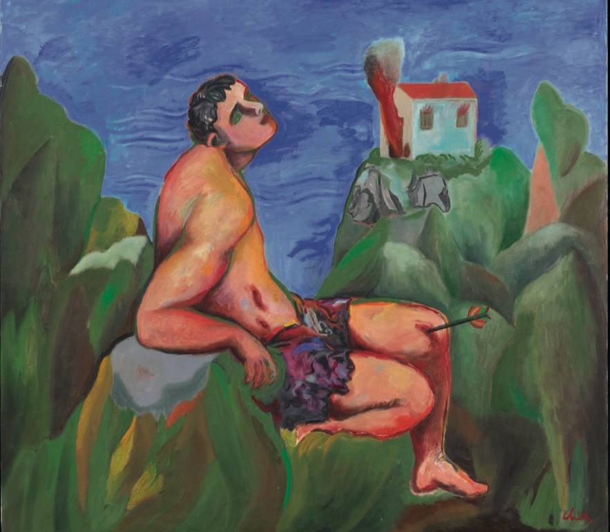 Sandro Chia, «San Sebastiano», 2003 (part.) (Collezione privata © Sandro Chia - ProLitteris Zurigo / Foto Matteo Crosera)