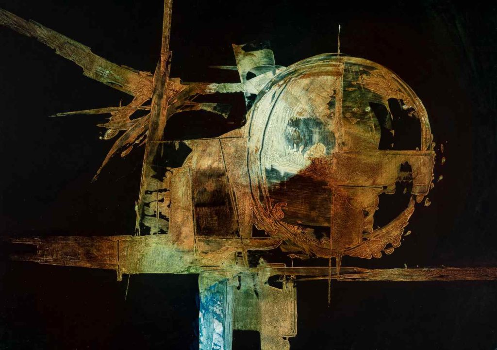 Luigi Pericle, Senza titolo (Matri Dei d.d.d.), 1966, Tecnica mista su masonite Coll. Biasca-Caroni (Foto © Marco Beck Peccoz)