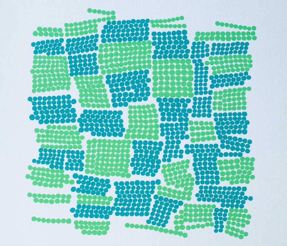 Aoi Huber Kono, Senza titolo, 1990, serigrafia su carta, cm 33,5 x 33,5