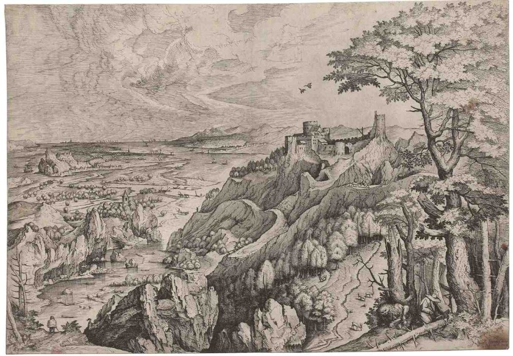 Joannes e Lucas van Doetecum d’après Pieter Bruegel, San Girolamo nel deserto, ca. 1555 /56 (© Graphische Sammlung ETH Zürich)