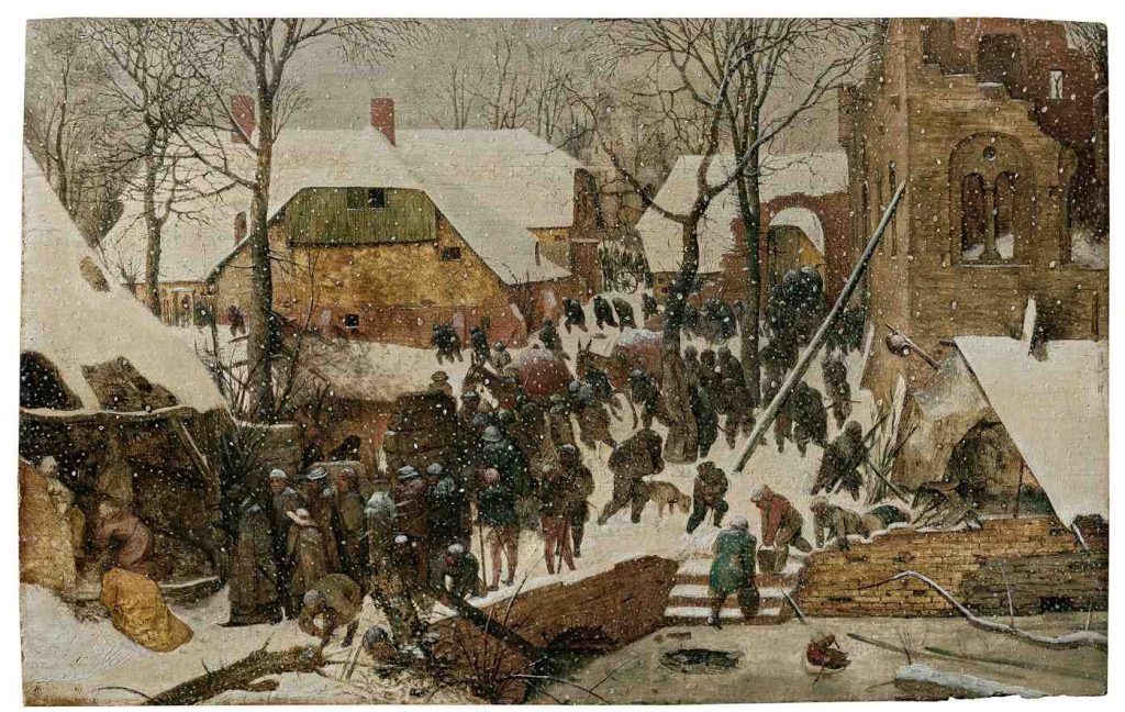 Pieter Bruegel il vecchio, Die Anbetung der Heiligen Drei Könige im Schnee, 1563 (© Sammlung Oskar Reinhart «Am Römerholz», Winterthur)