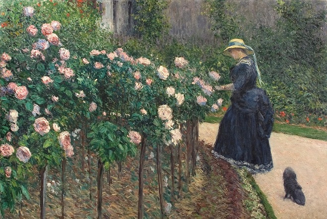 Gustave Caillebotte, Les roses, jardin du petit Gennevilliers, 1886 (Collection particulière © David Cueco)       