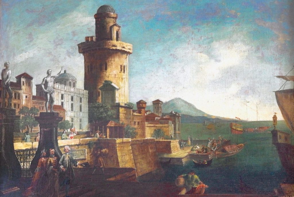 Cipriano Pelli, «Veduta di città portuale»