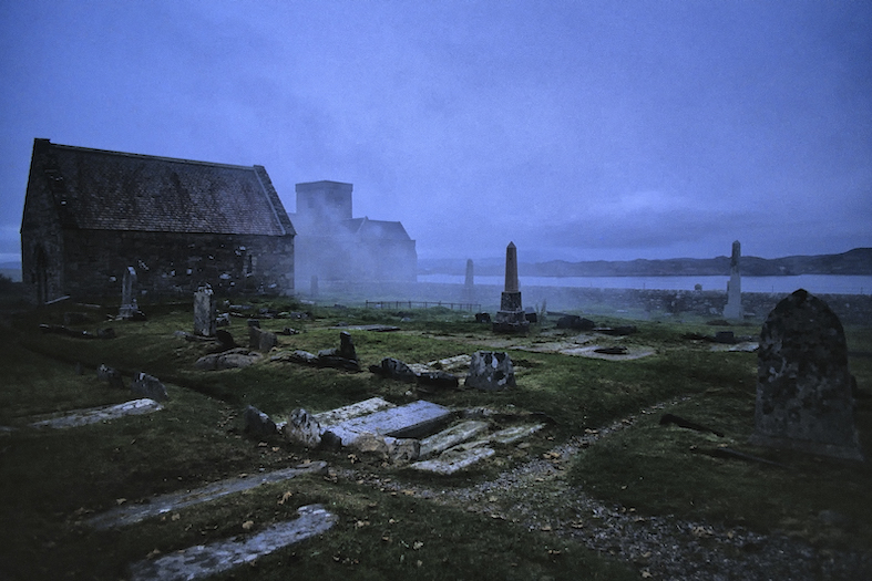 Ebridi, isola di Iona. Cimitero di St Oran. La leggenda narra che qui siano sepolti antichi re scozzesi, irlandesi e norvegesi