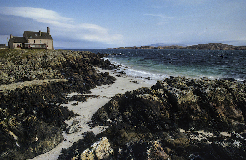 Ebridi, isola di Iona. Martirs Bay, dove i Vichinghi massacrarono 68 monaci