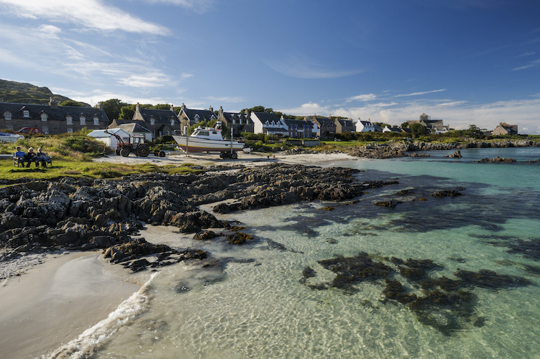 Ebridi, isola di Iona. Il villaggio